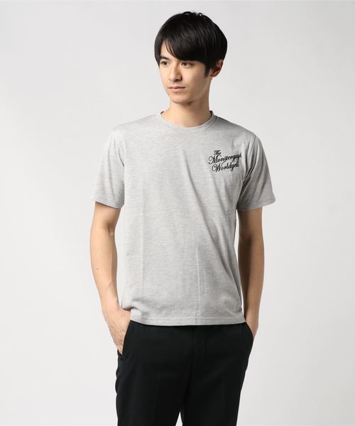 VIBGYOR（ヴィブジョー）の「アメカジ VネックT (RM)（Tシャツ/カットソー・メンズ・グレー/ブラック/ホワイト/ピンク・LARGE/MEDIUM/X-LARGE）」の3枚目の写真