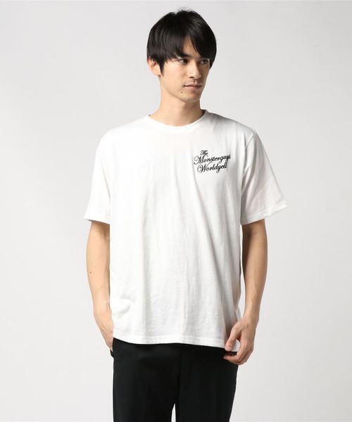 VIBGYOR（ヴィブジョー）の「アメカジ VネックT (RM)（Tシャツ/カットソー・メンズ・グレー/ブラック/ホワイト/ピンク・LARGE/MEDIUM/X-LARGE）」の2枚目の写真