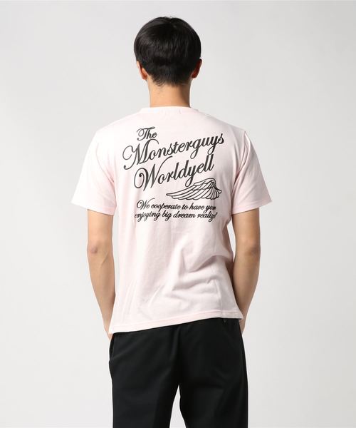 VIBGYOR（ヴィブジョー）の「アメカジ VネックT (RM)（Tシャツ/カットソー・メンズ・グレー/ブラック/ホワイト/ピンク・LARGE/MEDIUM/X-LARGE）」の6枚目の写真