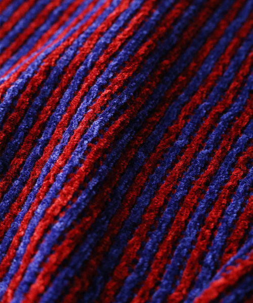 SHAREEF（シャリーフ）の「MOLE STRIPE PULL OVER RE-NECK（Tシャツ/カットソー・メンズ・パープル/ブラック/レッド・3/1/2）」の16枚目の写真