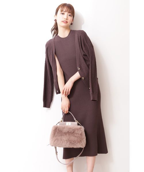 Proportion Body Dressing プロポーションボディドレッシング の 美人百花 掲載 カーデ ノースリーブロングワンピ ワンピース Wear