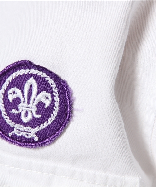 WEGO（ウィゴー）の「WEGO/バックロゴワッペンシャツ（シャツ/ブラウス・レディース・ホワイト/カーキ/インディゴブルー・FREE）」の10枚目の写真