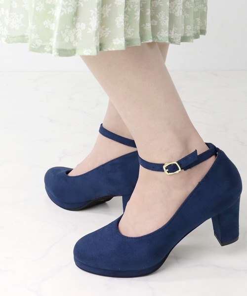 LibertyDoll(リバティードール)の「Liberty Doll / ラウンドトゥ 6.5cm チャンキーヒール ストラップパンプス プラットフォーム 美脚 歩きやすい (5487)(パンプス・レディース・ワイン/ベージュ/ブラック系その他/ブラック/グレー/ネイビー/グレイッシュベージュ/ブラウン/ホワイト/ブラック系その他2/ベージュ系その他/アイボリー/ネイビー系1/ピンク/ブラック系その他3/シルバー/ブラック系その他4/シルバー系その他/ゴールド系その他/シルバー系その他2・LL/M/S/L/SS/3L)」の13枚目の写真
