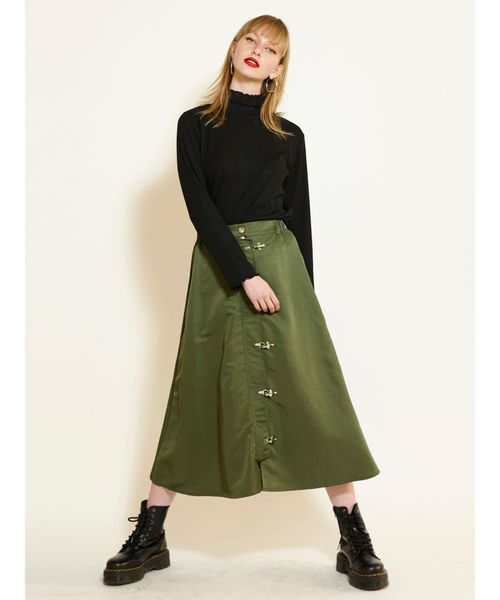 jouetie(ジュエティ)の「チビハイネックトップス(Tシャツ/カットソー・レディース・ライトグリーン/その他1/ブラック/オフホワイト・MEDIUM)」の21枚目の写真