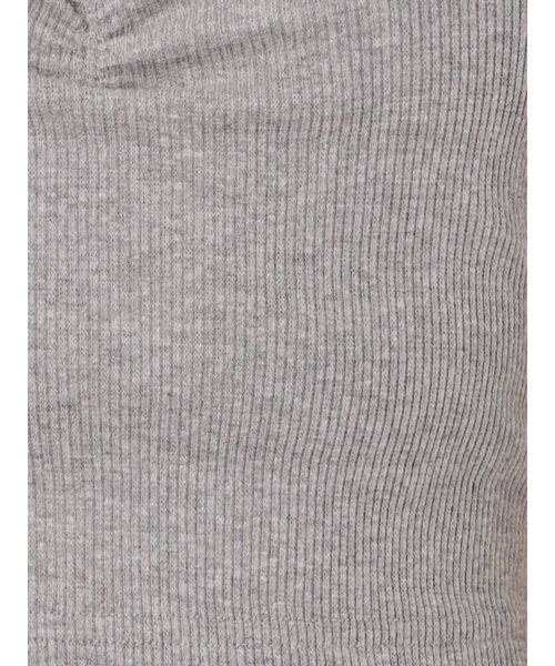 GYDA（ジェイダ）の「リブベアビスチェ（チューブトップ・レディース・ブラック/オフホワイト/カーキ/グレー・FREE）」の14枚目の写真