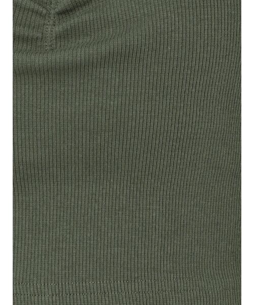 GYDA（ジェイダ）の「リブベアビスチェ（チューブトップ・レディース・ブラック/オフホワイト/カーキ/グレー・FREE）」の15枚目の写真