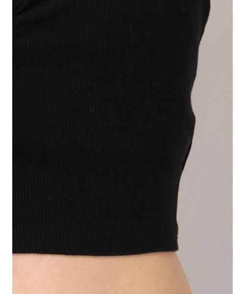 GYDA（ジェイダ）の「リブベアビスチェ（チューブトップ・レディース・ブラック/オフホワイト/カーキ/グレー・FREE）」の18枚目の写真