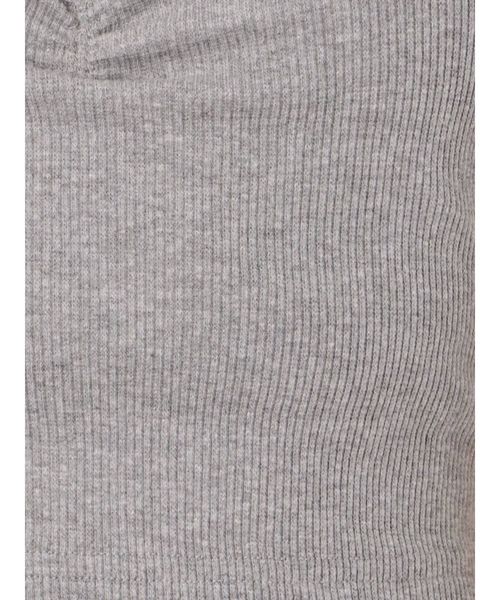 GYDA（ジェイダ）の「リブベアビスチェ（チューブトップ・レディース・ブラック/オフホワイト/カーキ/グレー・FREE）」の22枚目の写真