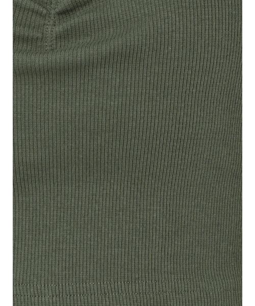 GYDA（ジェイダ）の「リブベアビスチェ（チューブトップ・レディース・ブラック/オフホワイト/カーキ/グレー・FREE）」の21枚目の写真