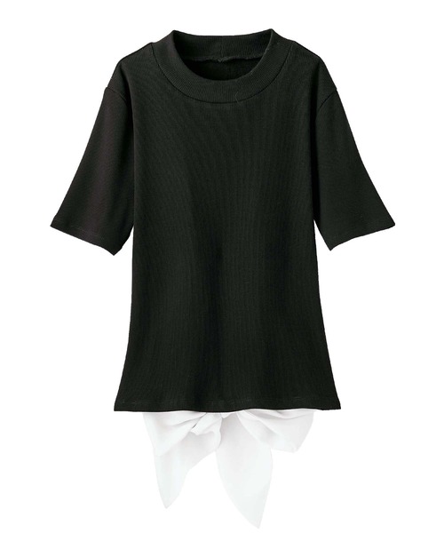 GeeRA（ジーラ）の「バックリボントップス（Tシャツ/カットソー・レディース・ブラック/ブラウン/ホワイト・MEDIUM/LARGE/X-LARGE）」の7枚目の写真