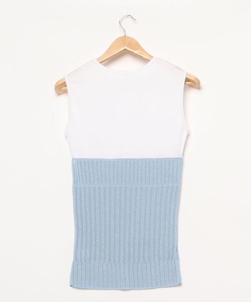 babaco ベアトップニット BACK TO THE FIELD チューブトップ ベアトップ 「MLB」マルチ