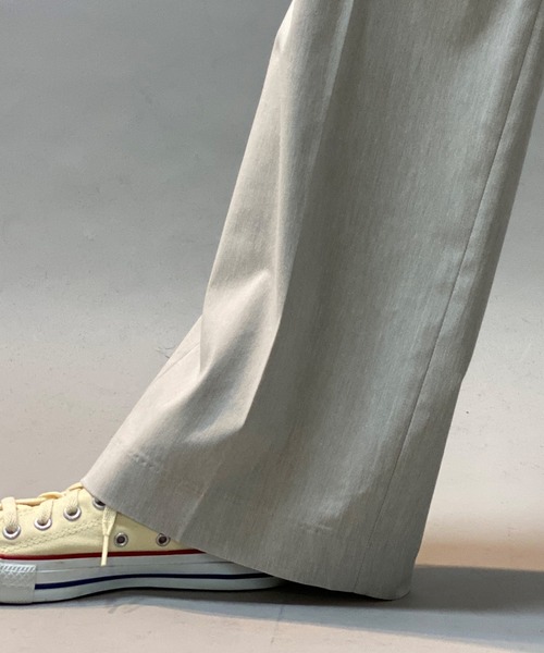 Munich（ミューニック）の「レーヨン麻ワイドパンツ (セットアップ可）（スラックス・レディース・ライトグレー/ブラック/ライトグリーン・S/M/XS）」の8枚目の写真