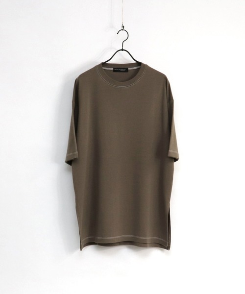 Confirm(コンファーム)の「Confirm / コンファーム オーバースリットビッグシルエットTシャツ(Tシャツ/カットソー・メンズ・ベージュ/ブラウン/ラベンダー・M/L)」の12枚目の写真