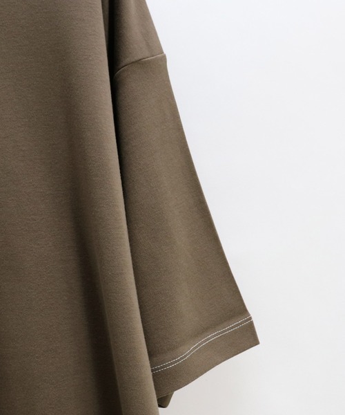 Confirm(コンファーム)の「Confirm / コンファーム オーバースリットビッグシルエットTシャツ(Tシャツ/カットソー・メンズ・ベージュ/ブラウン/ラベンダー・M/L)」の14枚目の写真