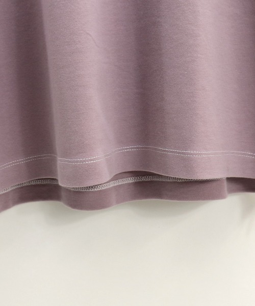 Confirm(コンファーム)の「Confirm / コンファーム オーバースリットビッグシルエットTシャツ(Tシャツ/カットソー・メンズ・ベージュ/ブラウン/ラベンダー・M/L)」の8枚目の写真