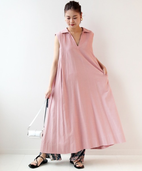 セール スキッパー襟マキシワンピース ワンピース Journal Standard Relume ジャーナルスタンダード レリューム のファッション通販 Zozotown