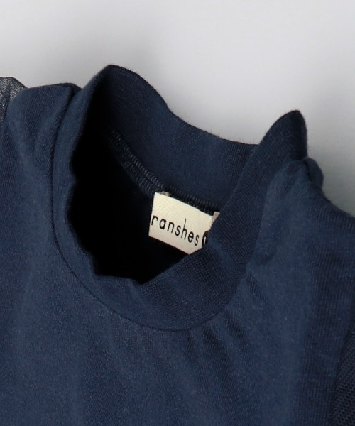 BRANSHES（ブランシェス）の「【プチプラ】パフスリーブ半袖Tシャツ（Tシャツ/カットソー・キッズ・ネイビー/ライトグレー・100cm/90cm/130cm/110cm/140cm/150cm/120cm）」の5枚目の写真