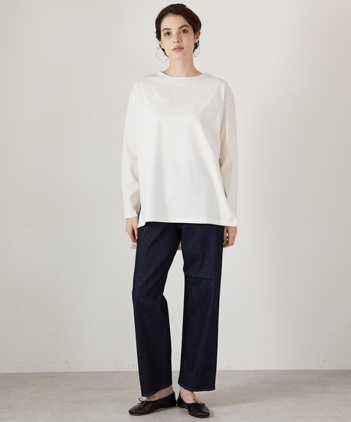 【新品】ヤヌーク カーサフライン コラボ ワイドテーパードデニムパンツ コリーン ヤヌーク×カーサフライン ワイドテーパードデニムパンツ COLLEEN