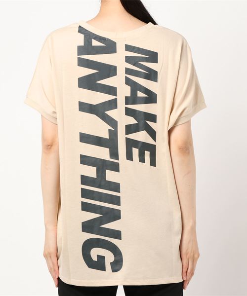 one way(ワンウェイ)の「柄ポケットバックロゴTシャツ(Tシャツ/カットソー・レディース・ホワイト/ベージュ/ブラック/ブラック系その他/ダークグリーン・FREE)」の19枚目の写真