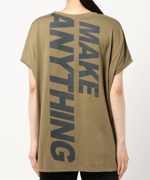 one way(ワンウェイ)の「柄ポケットバックロゴTシャツ(Tシャツ/カットソー・レディース・ホワイト/ベージュ/ブラック/ブラック系その他/ダークグリーン・FREE)」の22枚目の写真