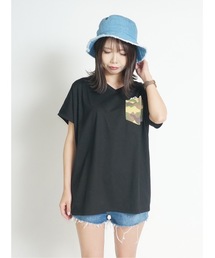one way | 柄ポケットバックロゴTシャツ(Tシャツ/カットソー)