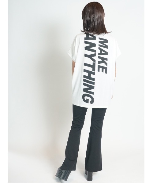 one way(ワンウェイ)の「柄ポケットバックロゴTシャツ(Tシャツ/カットソー・レディース・ホワイト/ベージュ/ブラック/ブラック系その他/ダークグリーン・FREE)」の8枚目の写真
