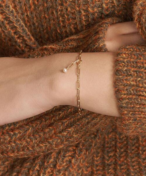 BEAUTY&YOUTH UNITED ARROWS(ビューティーアンドユースユナイテッドアローズ)の「<JURATE>∴チェーンパールブレスレット(ブレスレット・レディース・ゴールド・FREE)」の5枚目の写真