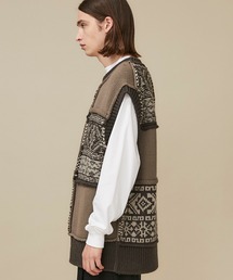 Name.（ネーム）の「【Name.】ノルディックパッチワークニット