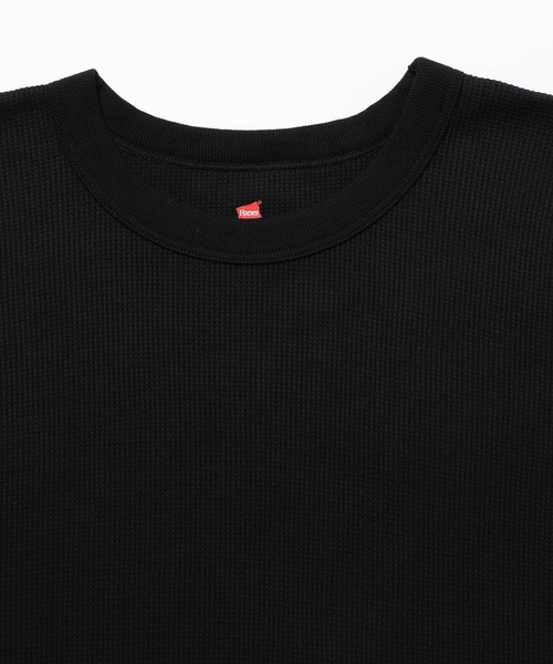 HANES(ヘインズ)の「【Hanes for BIOTOP】Long Sleeve Thermal T-Shirts(Tシャツ/カットソー・メンズ・ホワイト/ブラック・S/M/L)」の8枚目の写真