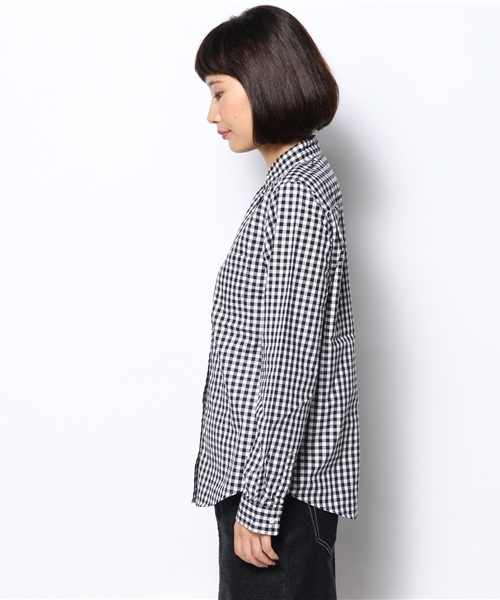 CIAOPANIC TYPY(チャオパニックティピー)の「ギンガムレギュラーシャツ(シャツ/ブラウス・レディース・ブラック/ネイビー・FREE)」の5枚目の写真