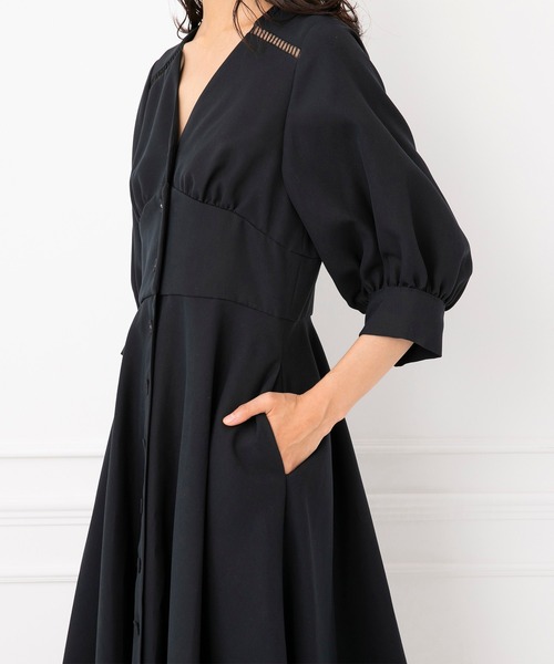 FLICKA（フリッカ）の「【FLICKA】パフスリーブワンピース（ドレス・レディース・ライトブルー/ネイビー・9号/7号）」の11枚目の写真