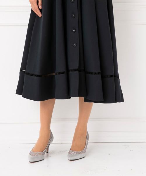 FLICKA（フリッカ）の「【FLICKA】パフスリーブワンピース（ドレス・レディース・ライトブルー/ネイビー・9号/7号）」の13枚目の写真