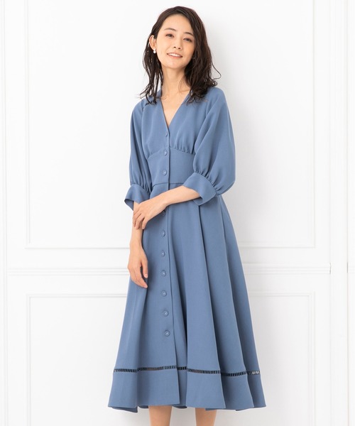 FLICKA（フリッカ）の「【FLICKA】パフスリーブワンピース（ドレス・レディース・ライトブルー/ネイビー・9号/7号）」の21枚目の写真