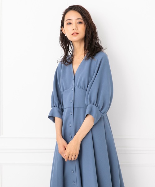 FLICKA（フリッカ）の「【FLICKA】パフスリーブワンピース（ドレス・レディース・ライトブルー/ネイビー・9号/7号）」の22枚目の写真