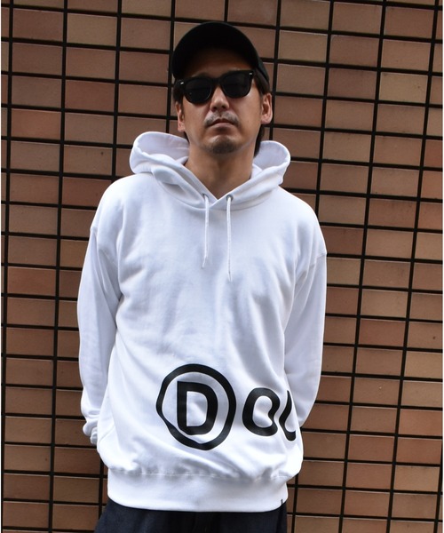 DOUBLE STEAL（ダブルスティール）の「under Logo 裏毛パーカー（パーカー・メンズ・ブラック/ホワイト/トップグレー・MEDIUM/X-LARGE/LARGE）」の21枚目の写真
