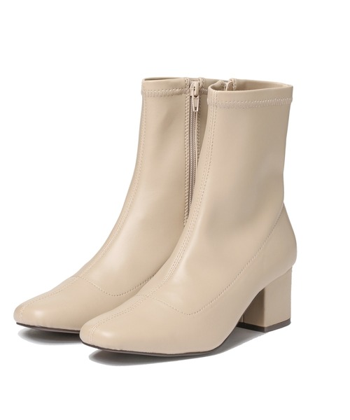 LAKOLE（ラコレ）の「スクエアトゥソフトブーツ / LAKOLE（ブーツ・レディース・ブラック/ダークブラウン/サンドベージュ・MEDIUM/LARGE）」の5枚目の写真