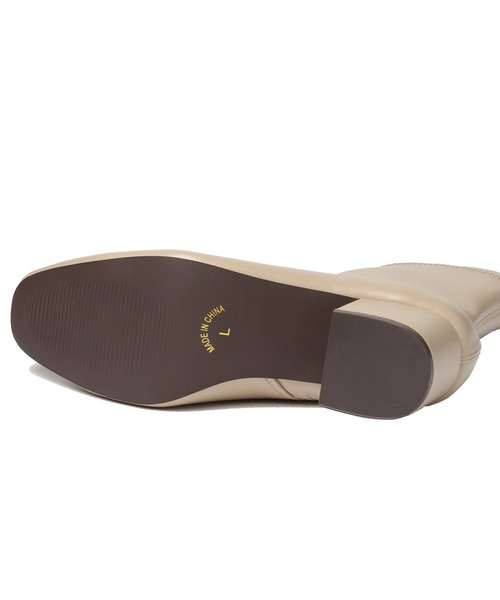 LAKOLE（ラコレ）の「スクエアトゥソフトブーツ / LAKOLE（ブーツ・レディース・ブラック/ダークブラウン/サンドベージュ・MEDIUM/LARGE）」の10枚目の写真