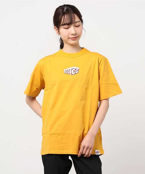 TEG TEG(テグテグ)の「BOX TEG TEE Adult(Tシャツ/カットソー・レディース・ライトブルー/ネイビー/マスタード・S)」の8枚目の写真
