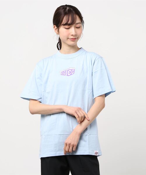 TEG TEG(テグテグ)の「BOX TEG TEE Adult(Tシャツ/カットソー・レディース・ライトブルー/ネイビー/マスタード・S)」の10枚目の写真
