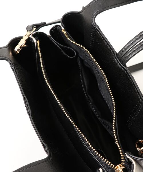 INTERPLANET(インタープラネット)の「2WAYサイドZIPトートBAG(トートバッグ・レディース・ブラック/キャメル・フリー)」の6枚目の写真