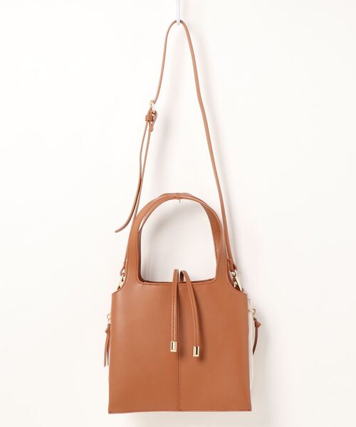 INTERPLANET(インタープラネット)の「2WAYサイドZIPトートBAG(トートバッグ・レディース・ブラック/キャメル・フリー)」の8枚目の写真