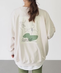 Riberry | Special 刺繍&プリント BIGトレーナー(スウェット)