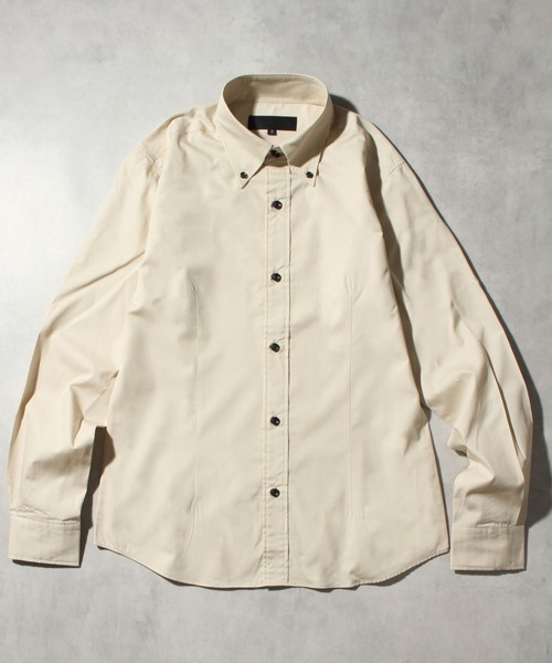 CORPUS SELECT(コーパストーキョー)の「【日本製/Made in Japan】ブロードデュエボタンダウンロングスリーブドレスシャツ(シャツ/ブラウス・メンズ・ライトグレー/ブラック/レッド/ワインレッド/レッド系その他/アクア/ライトブルー/ネイビー/サックスブルー/ブラック系その他/ライトピンク/ホワイト/マスタード/ブルー系その他/ベージュ/ロイヤルブルー・LL/L/M)」の5枚目の写真