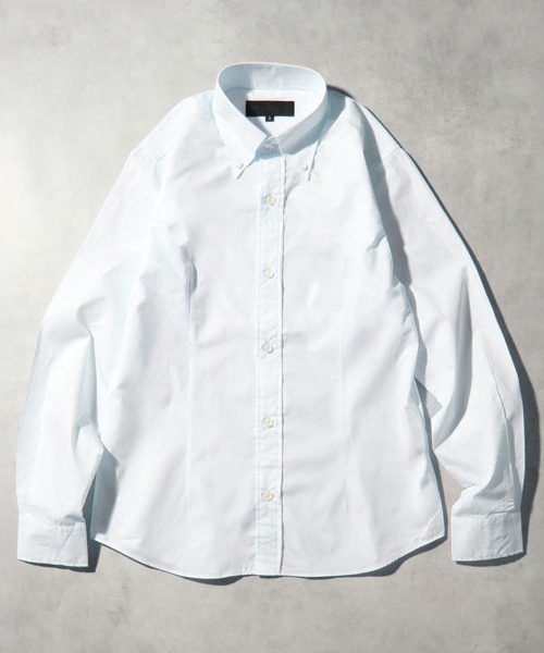 CORPUS SELECT(コーパストーキョー)の「【日本製/Made in Japan】ブロードデュエボタンダウンロングスリーブドレスシャツ(シャツ/ブラウス・メンズ・ライトグレー/ブラック/レッド/ワインレッド/レッド系その他/アクア/ライトブルー/ネイビー/サックスブルー/ブラック系その他/ライトピンク/ホワイト/マスタード/ブルー系その他/ベージュ/ロイヤルブルー・LL/L/M)」の11枚目の写真