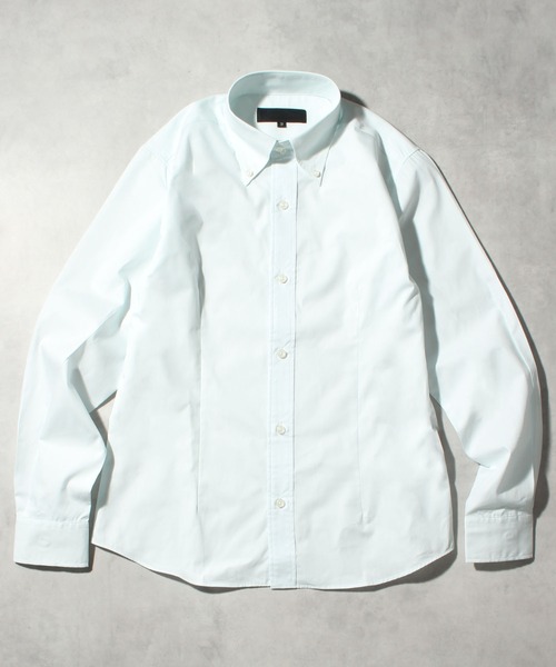 CORPUS SELECT(コーパストーキョー)の「【日本製/Made in Japan】ブロードデュエボタンダウンロングスリーブドレスシャツ(シャツ/ブラウス・メンズ・ライトグレー/ブラック/レッド/ワインレッド/レッド系その他/アクア/ライトブルー/ネイビー/サックスブルー/ブラック系その他/ライトピンク/ホワイト/マスタード/ブルー系その他/ベージュ/ロイヤルブルー・LL/L/M)」の6枚目の写真