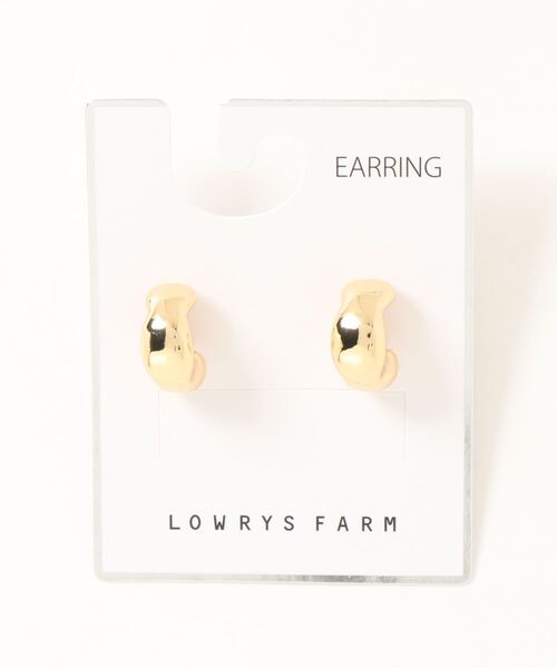 LOWRYS FARM(ローリーズファーム)の「メタルヘンケイイヤリング 933086(イヤリング・レディース・ゴールド/シルバー・FREE)」の2枚目の写真
