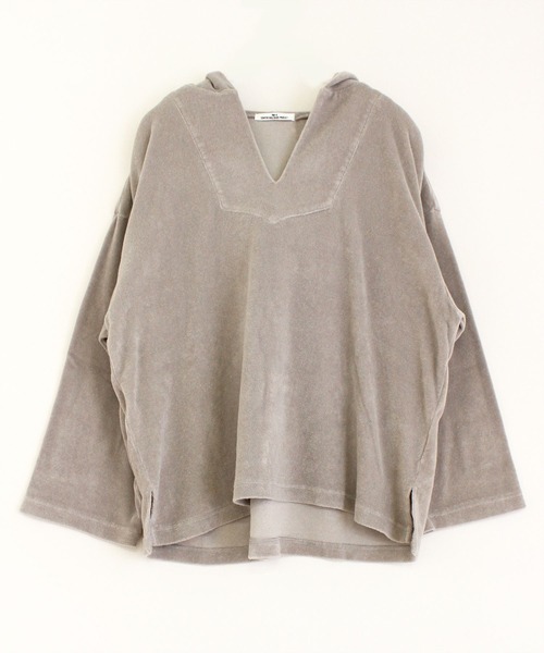 RNA-N（アールエヌエーエヌ）の「M1581 クリーンパイルフーディプルオーバー（パーカー・レディース・ブラウン/グレー/キナリ・MEDIUM）」の5枚目の写真