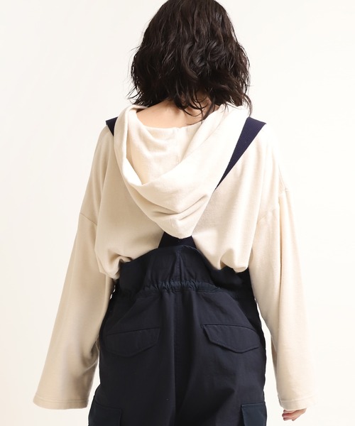 RNA-N（アールエヌエーエヌ）の「M1581 クリーンパイルフーディプルオーバー（パーカー・レディース・ブラウン/グレー/キナリ・MEDIUM）」の11枚目の写真