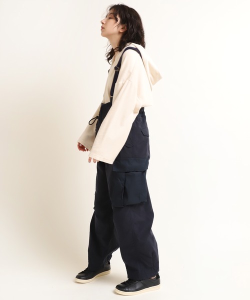 RNA-N（アールエヌエーエヌ）の「M1581 クリーンパイルフーディプルオーバー（パーカー・レディース・ブラウン/グレー/キナリ・MEDIUM）」の8枚目の写真