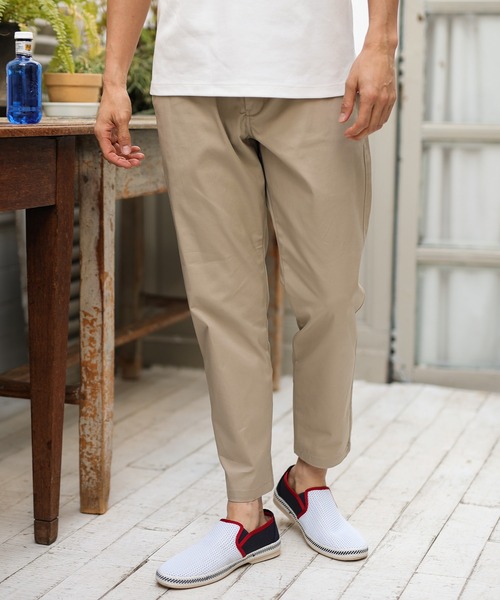 UNION STATION(ユニオンステーション)の「ツイルストレッチパンツ(スラックス・メンズ・ブラック/ベージュ/グレー系その他・S/M/L/LL)」の3枚目の写真